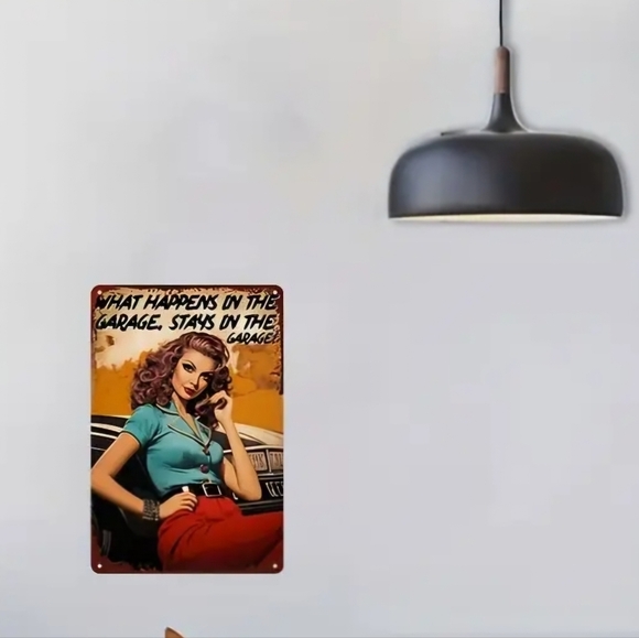 Stays in Garage Aluminum Decorative Sign - Picture 2 of 5